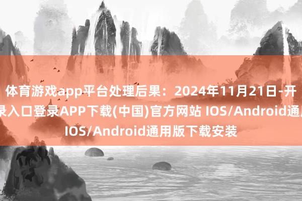 体育游戏app平台处理后果：2024年11月21日-开云kaiyun登录入口登录APP下载(中国)官方网站 IOS/Android通用版下载安装