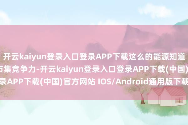 开云kaiyun登录入口登录APP下载这么的能源知道无疑为其增添了更多市集竞争力-开云kaiyun登录入口登录APP下载(中国)官方网站 IOS/Android通用版下载安装